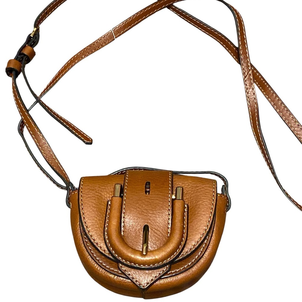 Stylish Fossil brown Leather Crossbody Bag NWOT